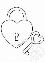 Coloring Heart Key Pages Padlock Template Lock Shaped Keyhole Drawing Printable Getcolorings Getdrawings sketch template