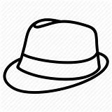 Fedora Hat Cuban Cap Drawing Clipart Classic Mexican Style Icon Clipartmag Iconfinder sketch template