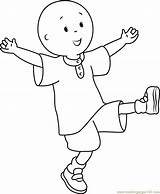 Caillou Coloringpages101 Colorironline Amistoso sketch template