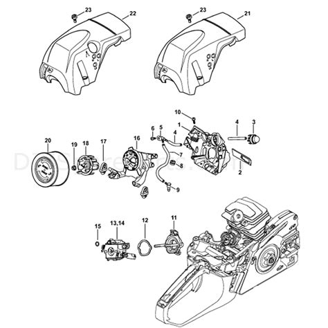stihl ms  chainsaw ms cbe parts diagram air baffle