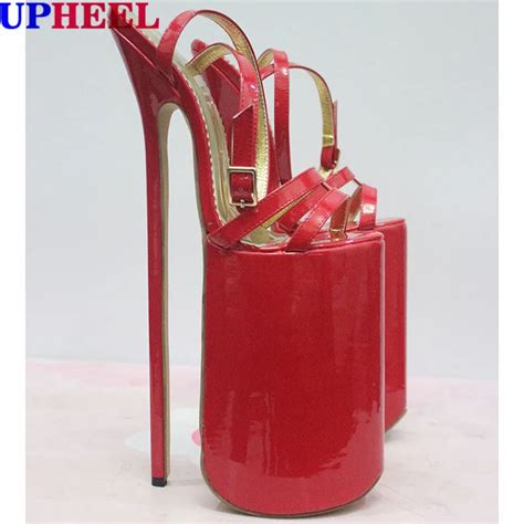 buy upheel 12 extreme high heel sandal patent leather