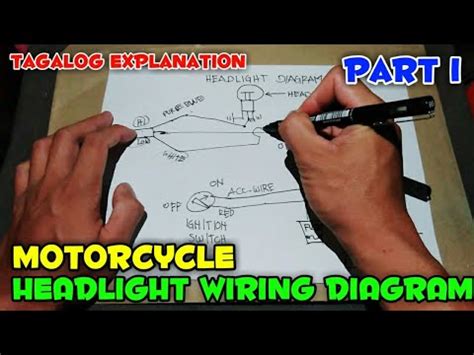 wiring diagram  motorcycle headlight diagram board tutorial part  youtube
