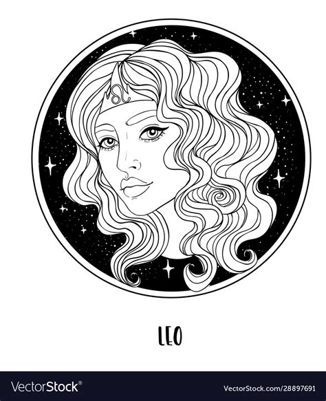 leo astrological sign royalty  vector image