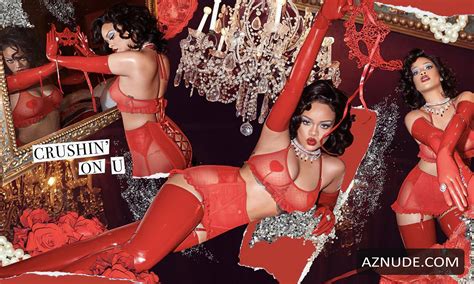 rihanna sexy posing for her savage x fenty brand aznude