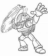 Buzz Lightyear Coloring Pages Command Star Cartoons Kb sketch template
