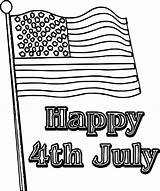 July Coloring 4th Fourth Wecoloringpage sketch template