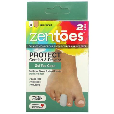 zentoes gel toe caps small grey  pack