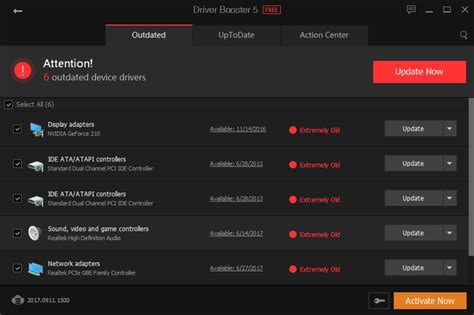 system drivers   date   latest driver booster