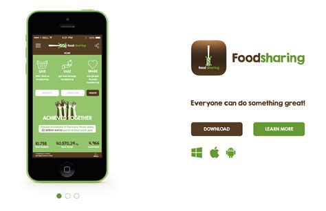 foodsharing app  behance