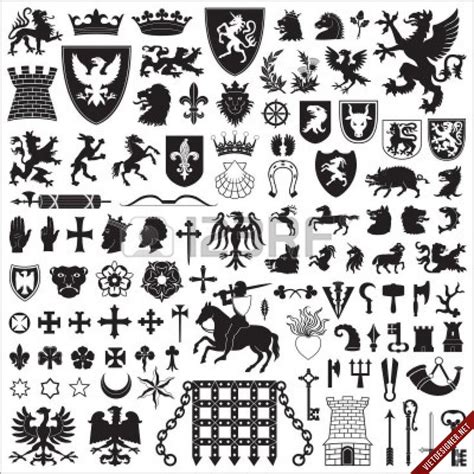 awesome heraldic symbols dien  designer viet nam