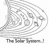 Solar Coloring System Pages Printable Planets Getcolorings sketch template