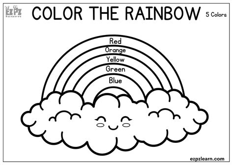rainbow coloring page printable rainbow sun kids activity fun