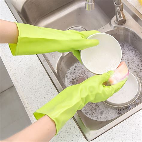 Waterproof Rubber Latex Gloves For Dish Washing Laundry Housework