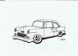 Chevy 1955 Newdesign Belair sketch template