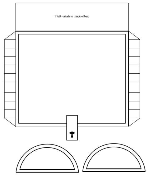 treasure chest template msss templates papercraft templates july