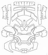 Helmet Iron Man Drawing Template Printable Mask Paintingvalley sketch template