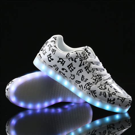 led shoes man zapatos hombre light up shoes for men adults neon basket