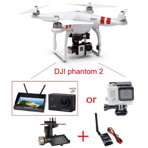 buy original dji phantom    gimbal drone  camera hd fpv drone
