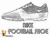 Football Coloring Nike Pages Sheets Cleat Gridiron Gritty Yescoloring Pants Popular sketch template