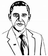 Obama Barack Coloring Pages Drawing Color Print Kids Getdrawings Printable sketch template