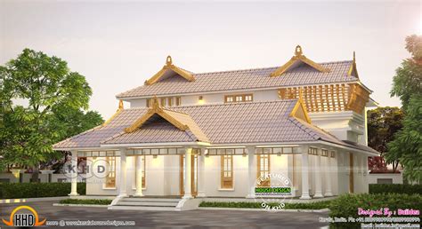 beautiful  stylish kerala traditional home design kerala home