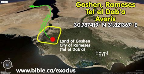 exodus route goshen  ramses ff