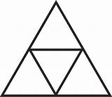 Triforce Outline Zelda Triangle Tattoo Triangles Made Small Redbubble Equilateral Sketches Designs Congruent sketch template