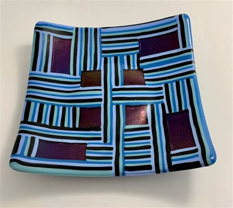 Fused Glass Dish Etsy