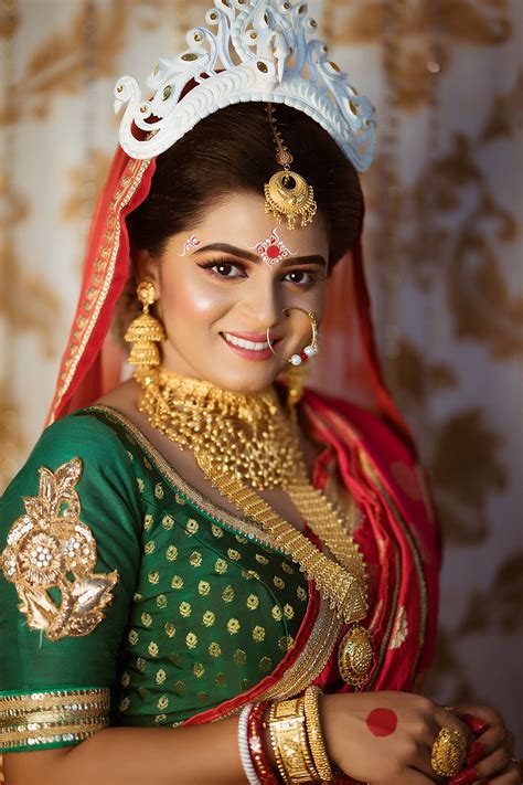 bengali bridal portraits   hearts wedmegood