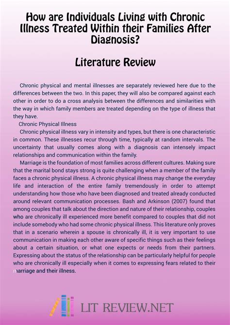 literature review sample  lit review samples issuu
