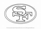 49ers Francisco Logo San Draw Drawing Coloring Pages Nfl Sign Step Learn Superman Logos Drawings Svg Football Color Tutorials Drawingtutorials101 sketch template