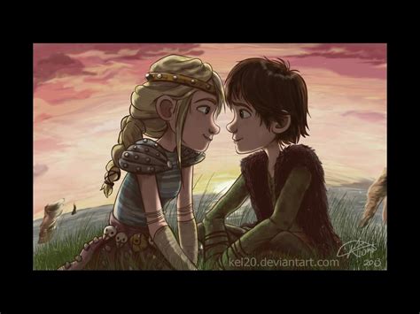 hiccup and astrid from how to train your dragon how