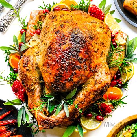 easy roasted thanksgiving turkey recipe wholesome yum