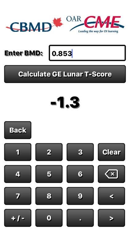 cbmd  score calculator  ontario association  radiologists