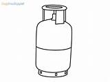 Gas Cylinder Draw Step Drawings Beginners Easy sketch template