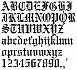 English Old Font Tattoo Letters Calligraphy Gothic Newdesign Fonts Via sketch template