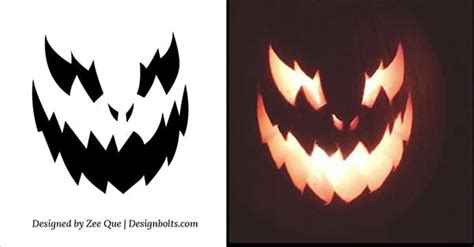 halloween scary cool pumpkin carving stencils patterns