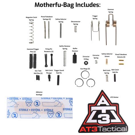 motherfu bag ar  lost parts kit replacement gun parts