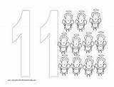Number Pages Coloring Kids sketch template