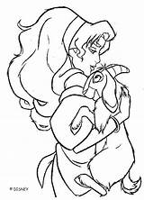 Esmeralda Coloring Chevre Djali Hunchback Princesas Atividades Gratuit Personajes Dibujos sketch template