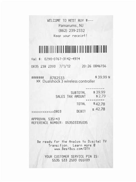 buy receipt template
