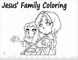 Chromosome Coloring Template Jesus Family Pages sketch template