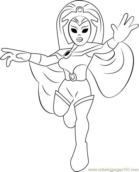 storm coloring page   super hero squad show coloring pages