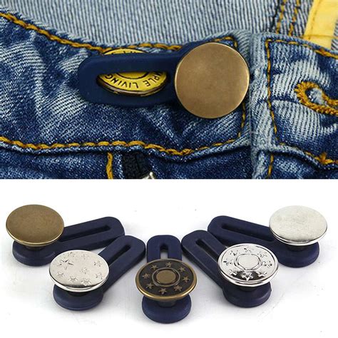 adjustable jeans retractable button detachable extended button  pants  ebay