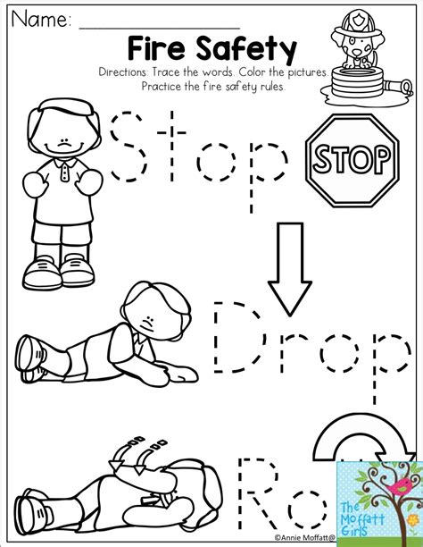 preschool fire safety printables printable templates