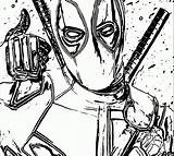 Extreme Coloring Pages Deadpool Symbol Hard Getdrawings Printable Getcolorings sketch template