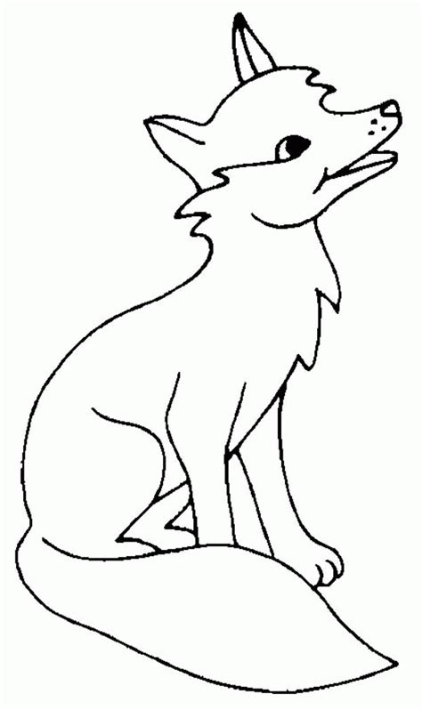 fox coloring page coloring home