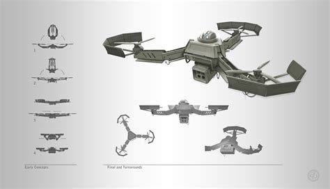 artstation grfs drone concept andrew bosley