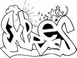 Graffiti Coloring Sketches Pages sketch template