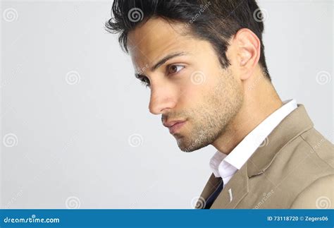 side face   handsome man stock photo image  model portrait